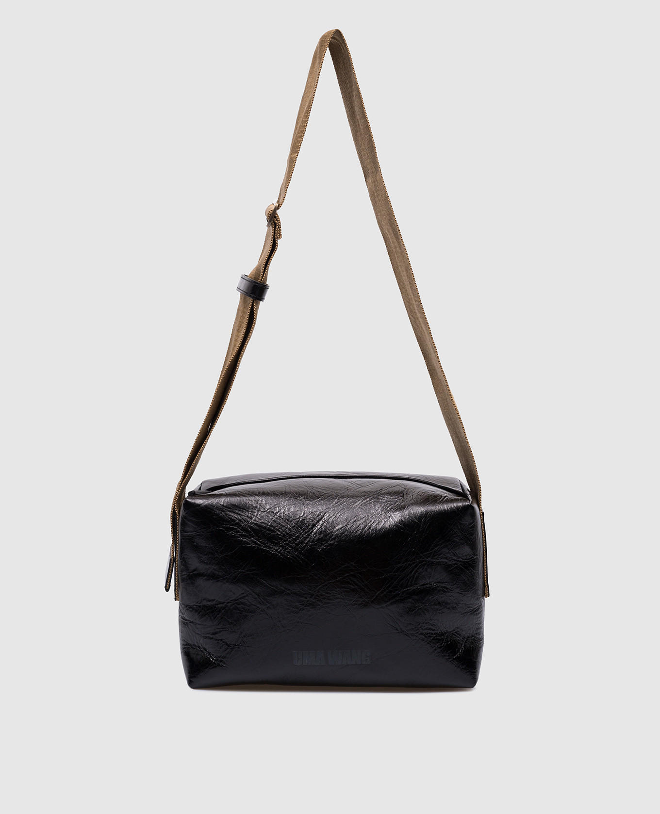 Uma Black Leather Crossbody Bag