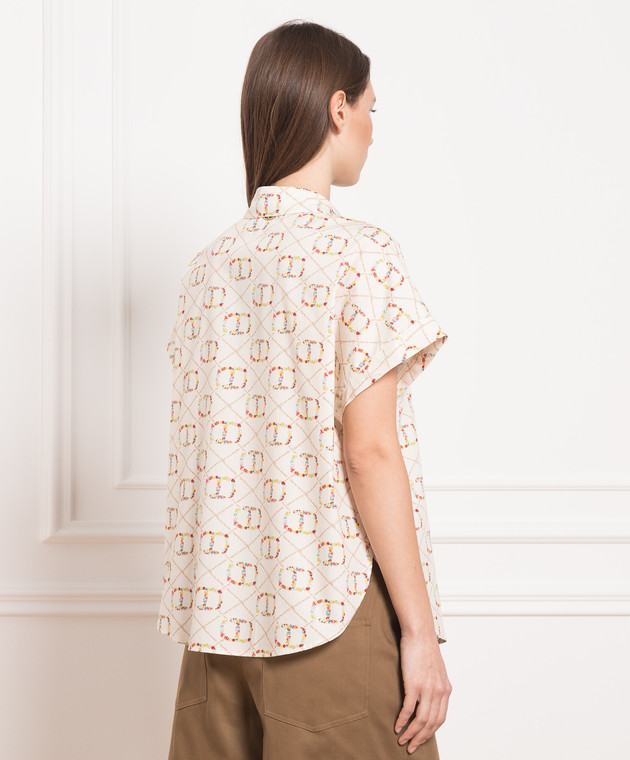 Twinset Beige shirt with monogram print 231TP2642 изображение 4