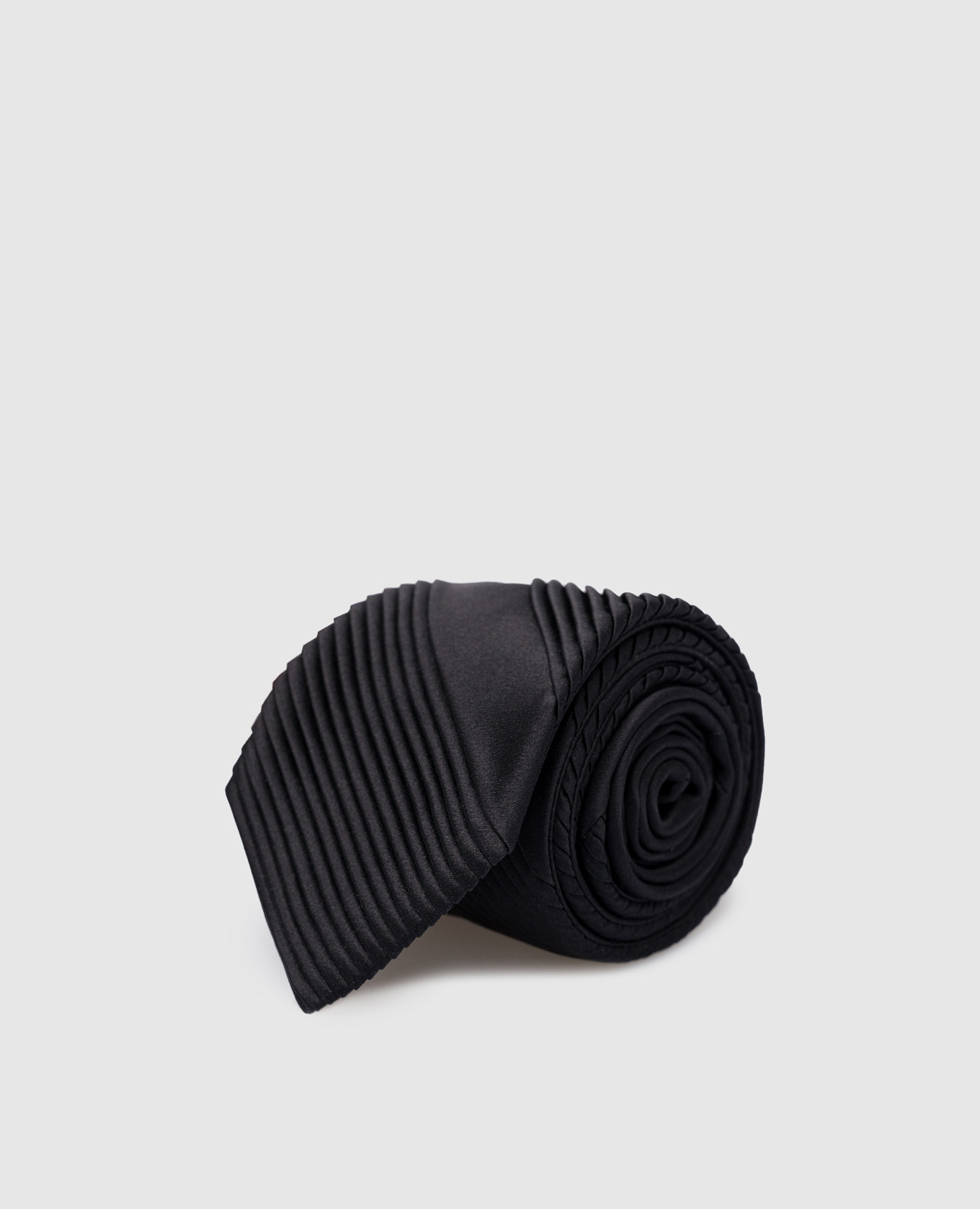Children's black tie made of silk