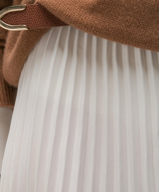 CO Біла спідниця-плісе 3028FATP зображення 5
