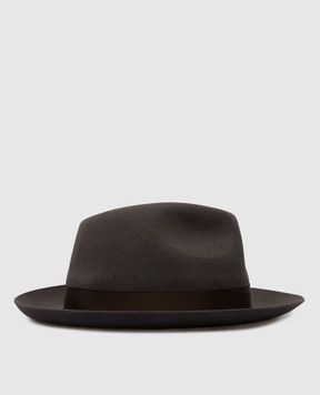 Borsalino Сірий капелюх Jer з вовни 390054