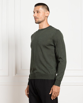 Canali Зеленый джемпер из шерсти MK00077C0012