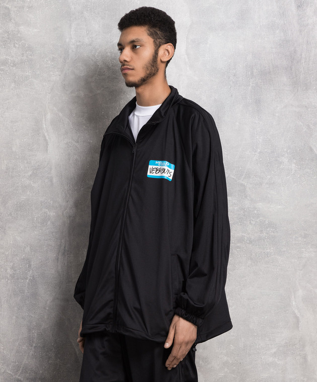 Vetements Черная спортивная кофта с логотипом UE63JA401Bm изображение 3