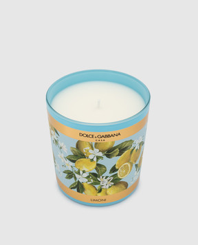 Dolce&Gabbana Свеча с ароматом лимона в стеклянном подсвечнике TCC087TCAIX