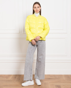 Be Florence Жовта стьобана куртка PE231