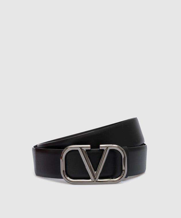 Valentino VLogo Signature Black Leather Strap 3Y2T0Q87AZR