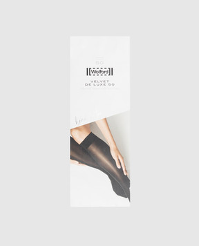 Wolford Черные гольфы Velvet de luxe 50 den 30923