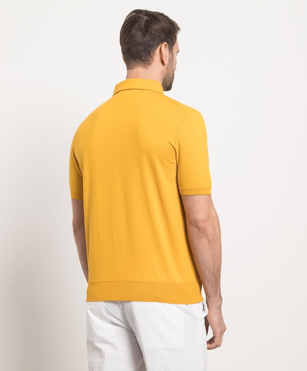 ISAIA Yellow polo shirt MG7971Y0383 изображение 4