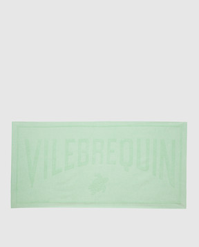 Vilebrequin Зеленое полотенце Sand с логотипом SANH3200m