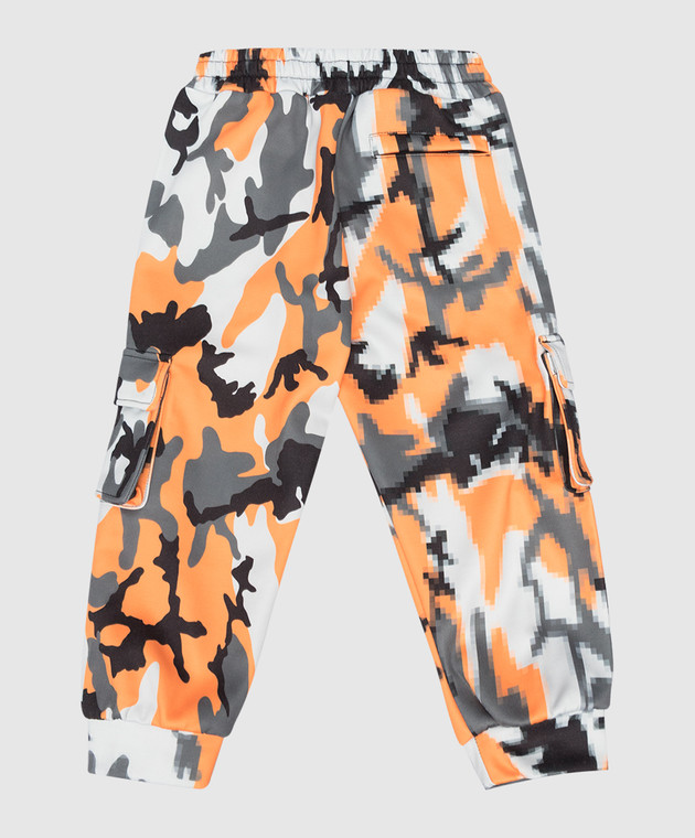Dolce&Gabbana Children's sweatpants in camouflage print L4JPELG7BUO26 image 2