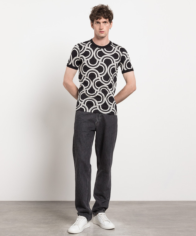 Dolce&Gabbana Black t-shirt with contrasting print G8HI7TG7SJZ image 2