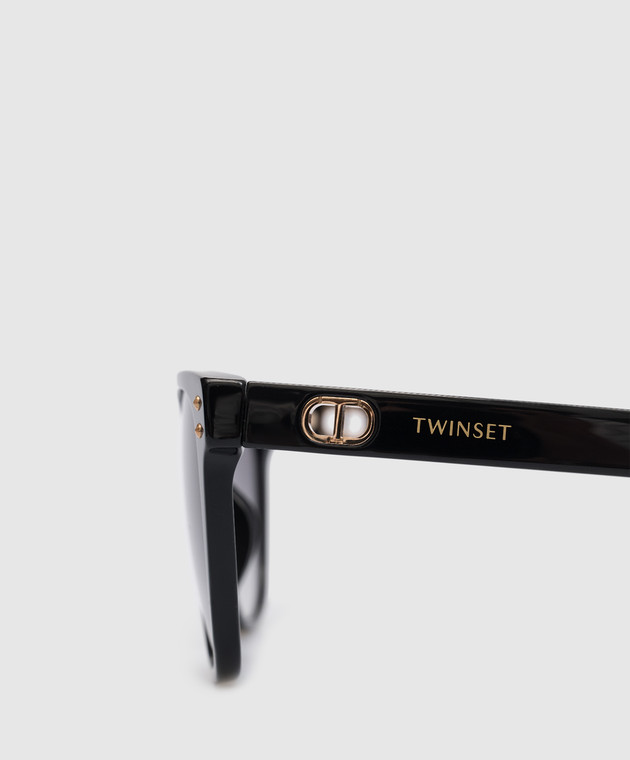 Twinset Black sunglasses with logo 999TZ4043 image 5