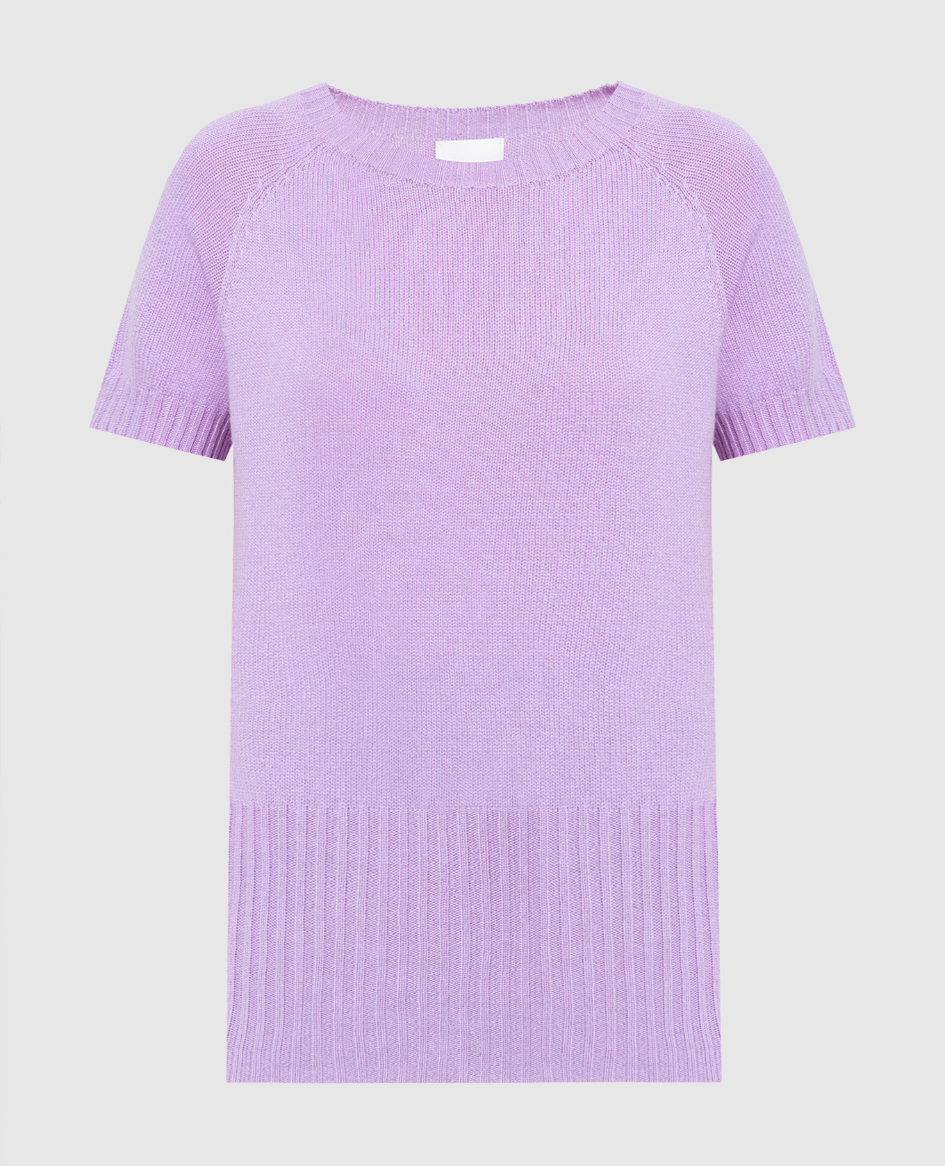 Purple wool and cashmere jumper