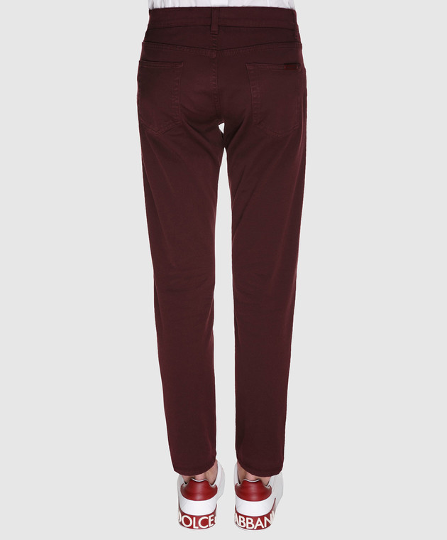 Dolce&Gabbana Бордовые джинсы GYD2LTG8AB0 изображение 4