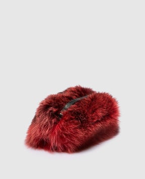 Florence Mode Червона сумка з хутра лисиці BAG20