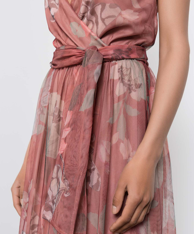 Max & Co Бордова сукня з квітковим принтом CHIOGGIA зображення 5
