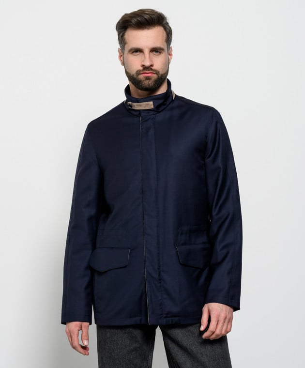 Enrico Mandelli Темно-синя куртка A4T5504915 зображення 3