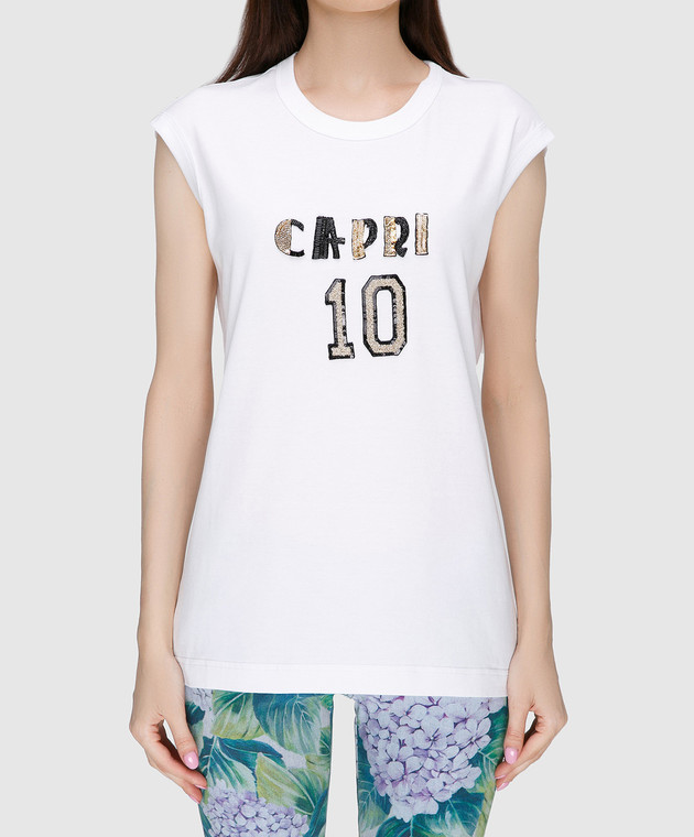 Dolce&Gabbana Белый топ F8J24ZFU7EQ изображение 3