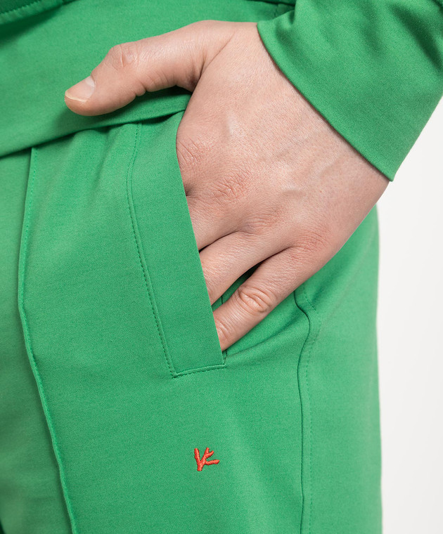 ISAIA Green shorts with logo MCP014J0333 изображение 5