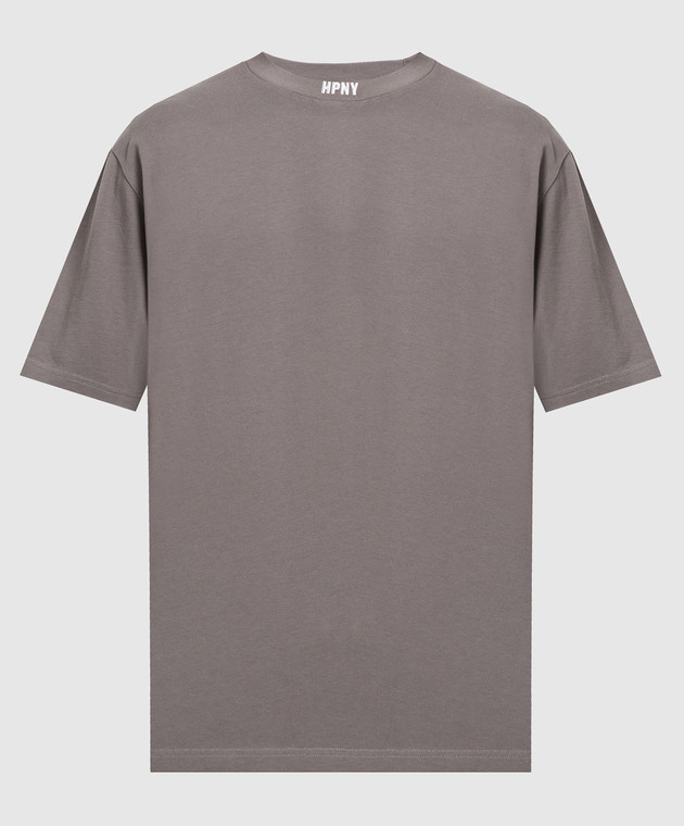Heron Preston Gray t-shirt with HPNY logo embroidery HMAA034S23JER001