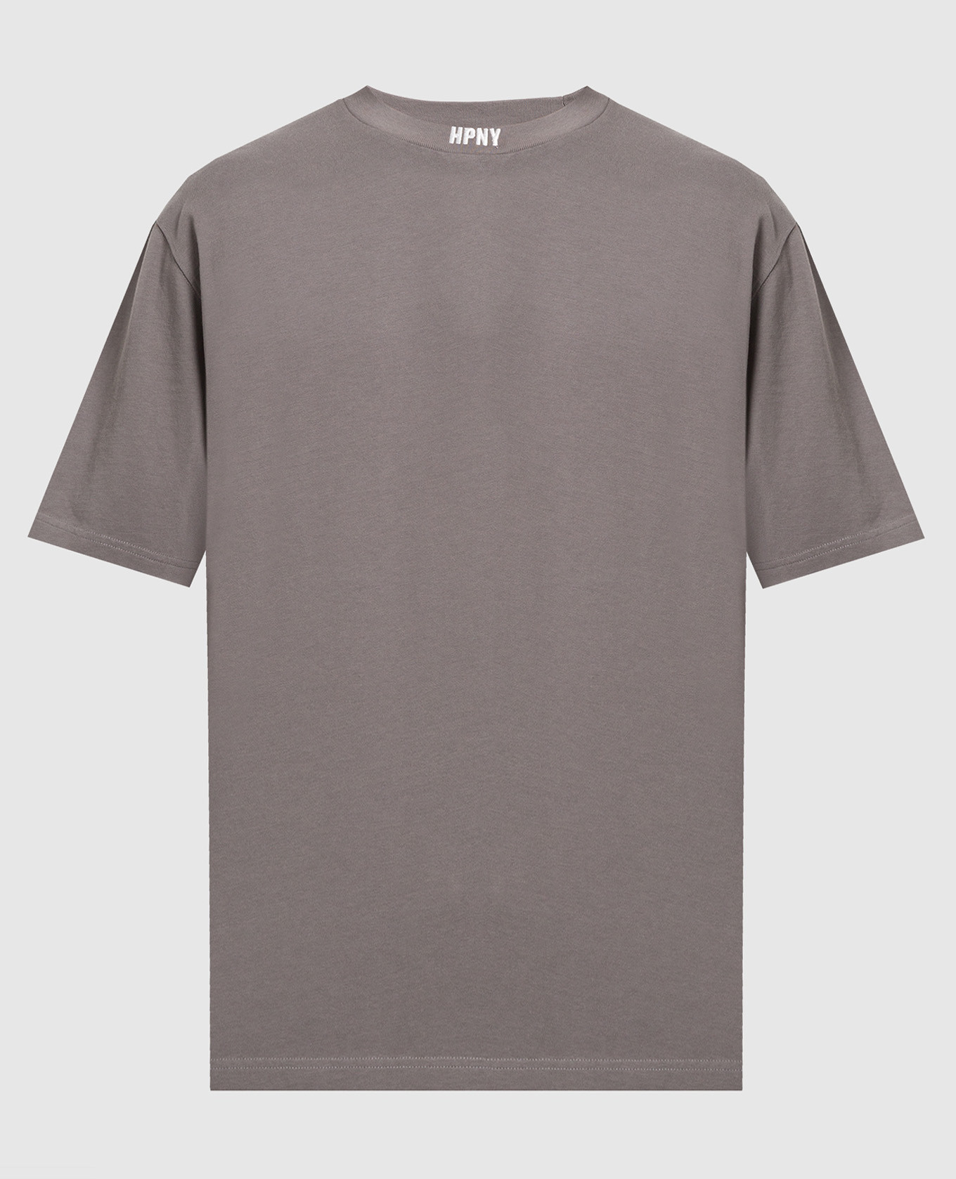 Gray t-shirt with HPNY logo embroidery