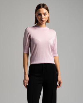 Jil Sander Розовый джемпер с кашемиром, шерстью и шелком. J01GP0004J14501