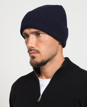Cashmere&Whiskey Синяя шапка из кашемира AU1891305341MI