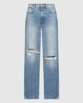 SLVRLAKE Blue jeans with slits London AW21LNDJ707SALS