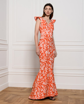 Zac Posen Оранжевое платье 23848453