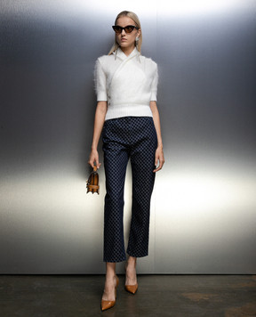 Balmain Синяя джинсовая куртка в монограмме логотипа BF0TC110DD80