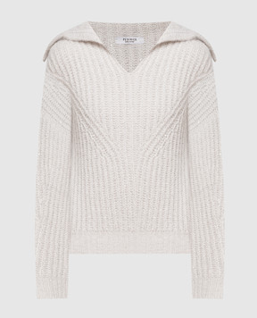 Peserico Сірий пуловер з паєтками S99058F039087F
