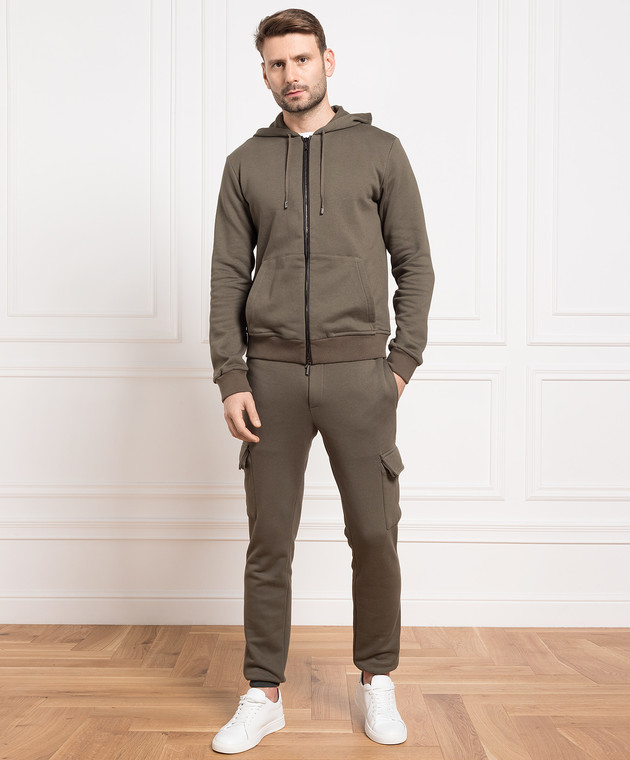 MooRER Спортивная кофта цвета хаки TARANLIL изображение 2