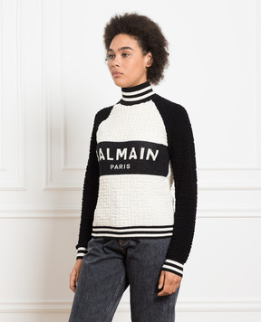 Balmain Светр з логотипом BF1KF001KE95