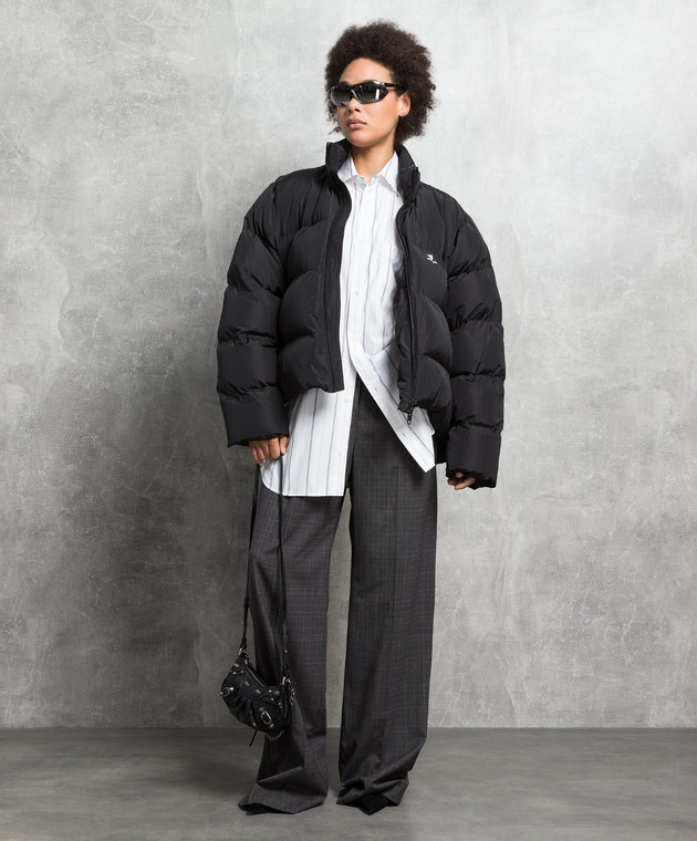 Balenciaga Белая рубашка в полоску с логотипом 725395TOM06 изображение 2