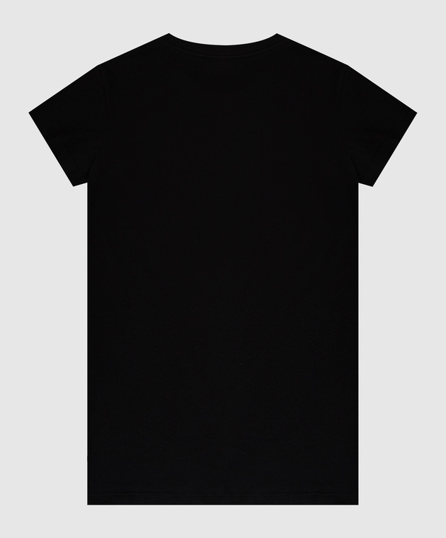Balmain Дитяча чорна сукня з логотипом 6Q1091J0006610 зображення 2