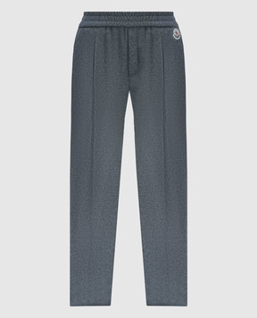 Moncler Серые брюки с логотипом 2A000175975E