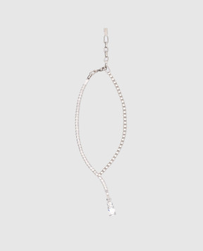 Ellen Conde Silver necklace with crystals ZC5