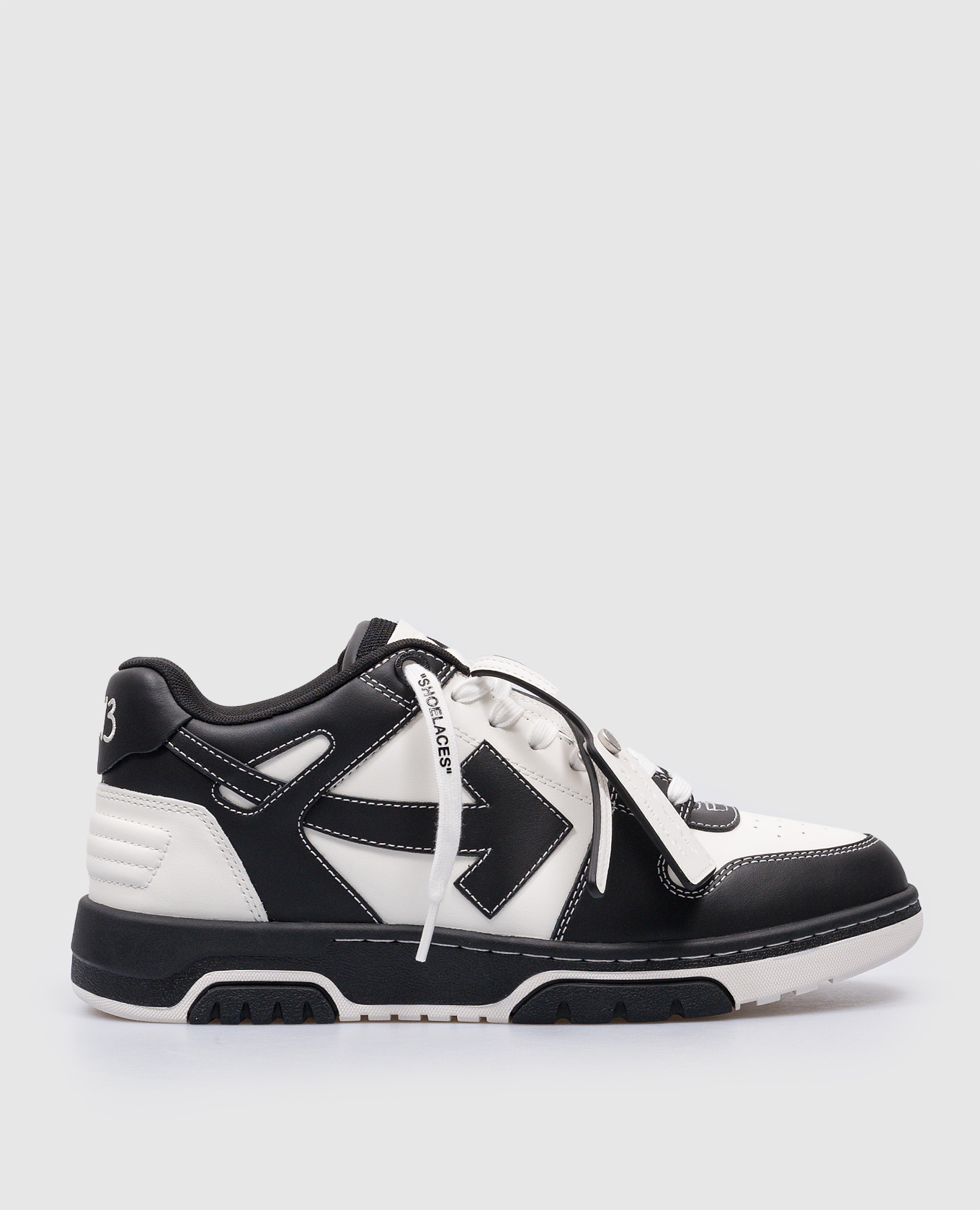 Logic Out Of Office leather sneakers with logo