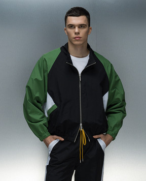 Rhude Черная ветровка с контрастными вставками RHPS24JA03005134
