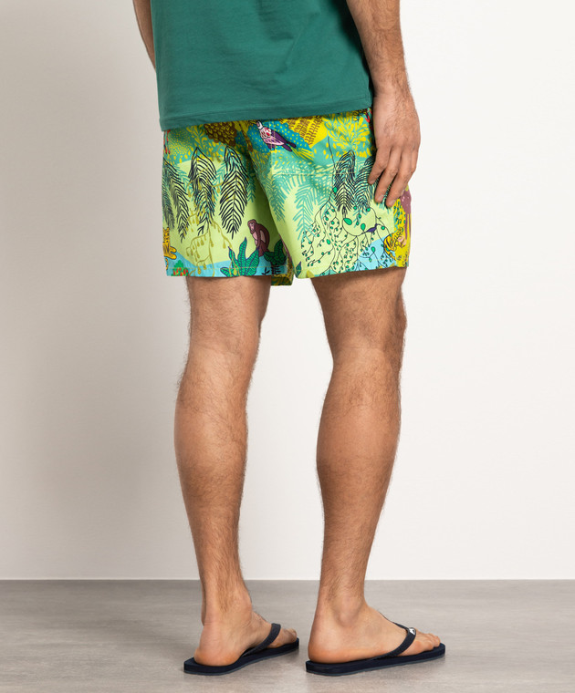 Vilebrequin Green Moorea printed swim shorts MOOC3B03 изображение 4