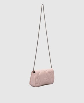 Alexander McQueen Рожева шкіряна сумка-месенджер The Seal 7770111BLE2