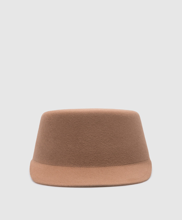 Agnona Brown cap made of wool AK0603YU1125