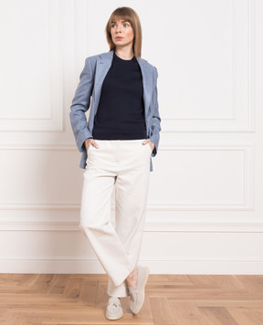 Loro Piana Синій джемпер з кашеміру FAM3641