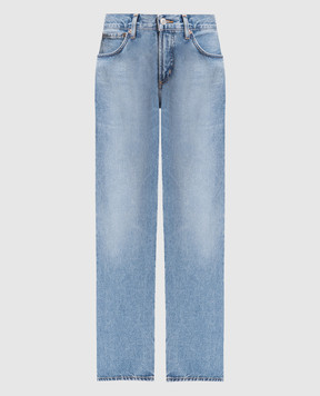 AGOLDE Голубые джинсы с эффектом потертости A91221371