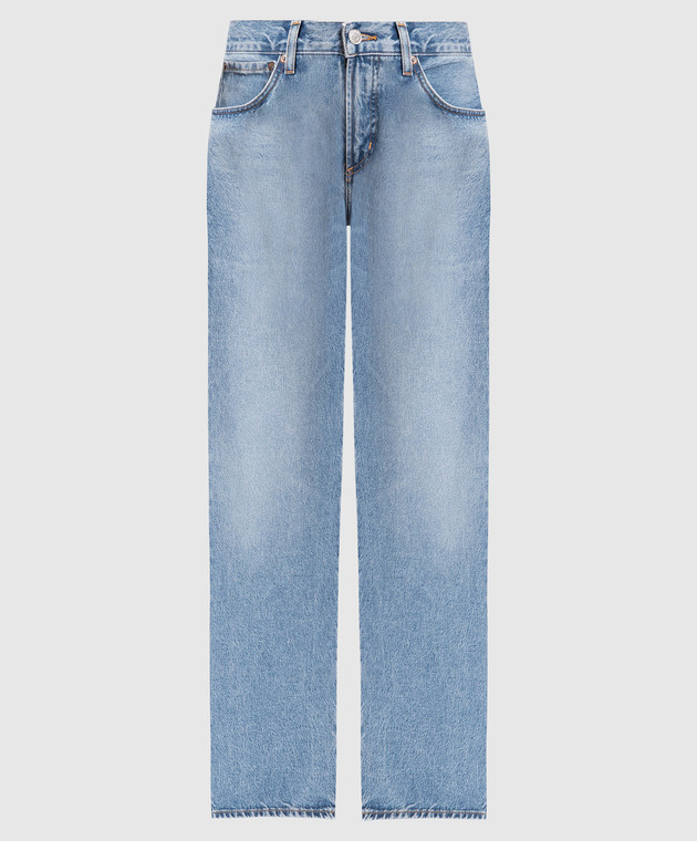 AGOLDE Blue jeans with a distressed effect A91221371