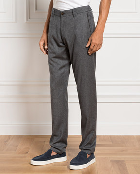 Canali Серые брюки из шерсти PR0125691678