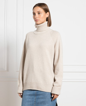 John Smedley Бежевий светр Fairlie з вовни та кашеміру FAIRLIE