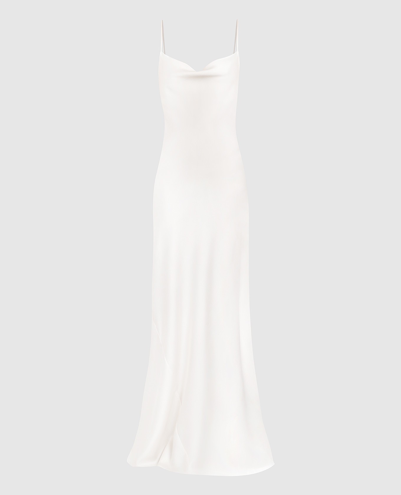 Белое платье макси Isabelle с разрезом