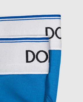 Dolce&Gabbana Дитячий набір синіх трусиків-сліпів L4J700G7M5S