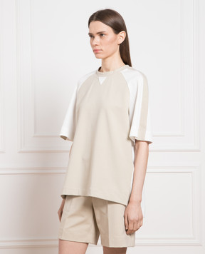 Kiton Бежева футболка D55456H08052